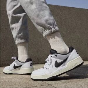 Nike Full Force Low Big Kids' Shoes Sneaker White/Red Size US 5 boys